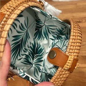 Rattan Crossbody Side Bag